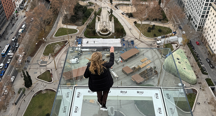 Adriana en mirador