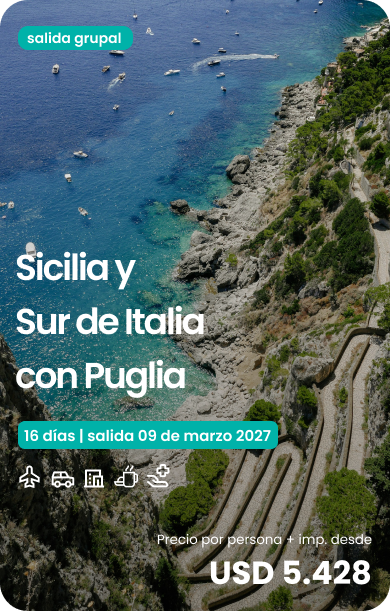 Sicilia y Sur de Italia con Puglia